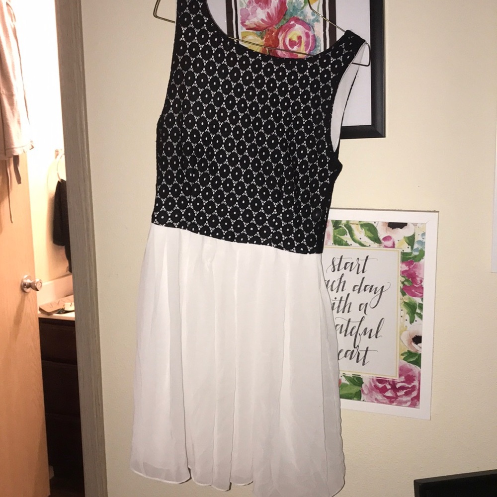 Black and white dress